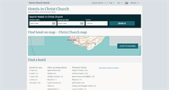 Desktop Screenshot of christchurch-hotels.com