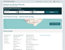 Tablet Screenshot of christchurch-hotels.com